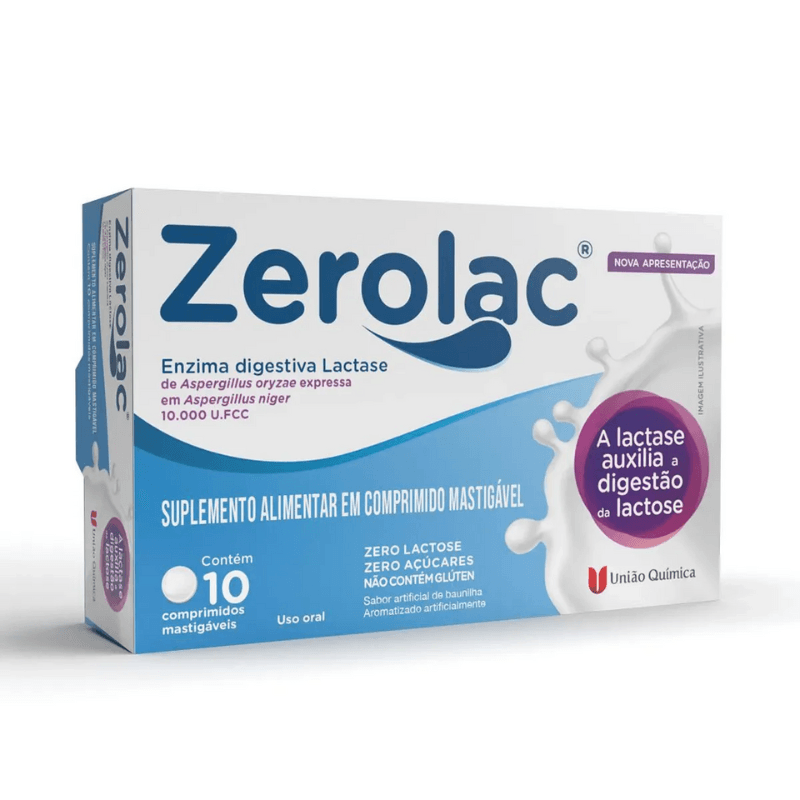 Zerolac 10000FCC 10 comprimidos mastigaveis